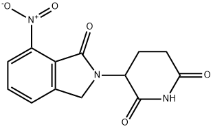 3-(7-nitro-1-oxo-2,3-dihydro-1H-isoindol-2-yl)piperidine-2,6-dione Struktur