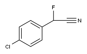2-(4-氯苯基)-2-氟乙腈 结构式