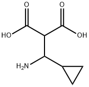 2-[Amino(cyclopropyl)methyl]propanedioic acid Structure