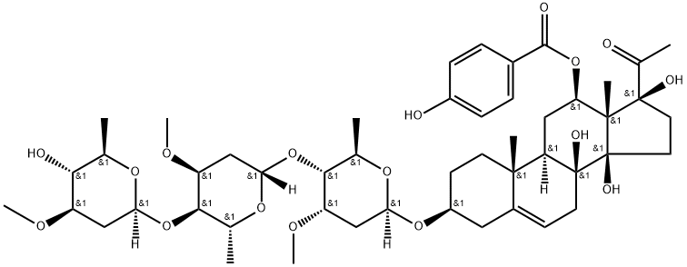 青阳参苷元A, 106644-33-1, 结构式