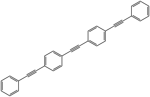 Benzene, 1,1'-(1,2-ethynediyl)bis[4-(2-phenylethynyl)-,106785-01-7,结构式