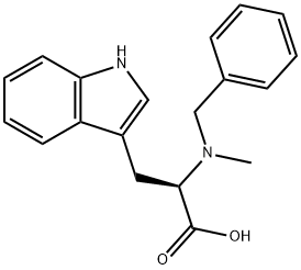 D-Tryptophan, N-methyl-N-(phenylmethyl)- Struktur