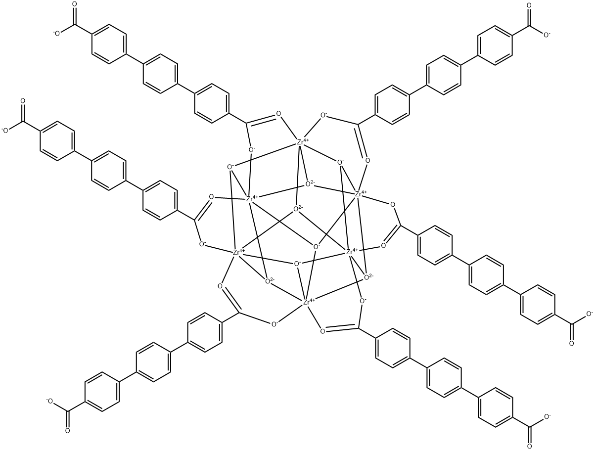 UIO-68(ZR)金属有机骨架 结构式