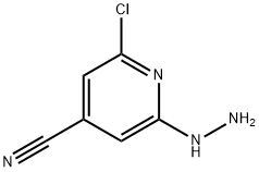 4-Pyridinecarbonitrile, 2-chloro-6-hydrazinyl- Structure