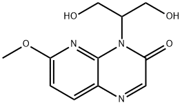 4-(1,3-ジヒドロキシプロパン-2-イル)-6-メトキシピリド[2,3-B]ピラジン-3(4H)-オン 化学構造式