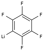 lithium pentafluorophenyl Struktur