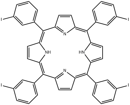 间碘苯四苯基卟吩,107643-76-5,结构式