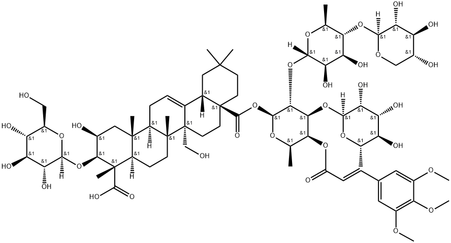 Onjisaponin Z 化学構造式