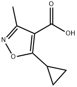 5-cyclopropyl-3-methyl-1,2-oxazole-4-carboxylic acid Structure
