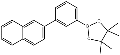 1,3,2-Dioxaborolane, 4,4,5,5-tetramethyl-2-[3-(2-naphthalenyl)phenyl]- Structure