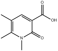 1,5,6-トリメチル-2-オキソ-1,2-ジヒドロ-3-ピリジンカルボン酸 化学構造式