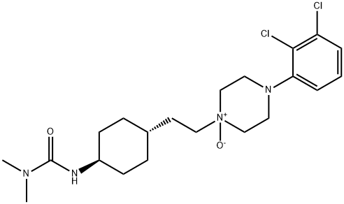 Urea, N'-[trans-4-[2-[4-(2,3-dichlorophenyl)-1-oxido-1-piperazinyl]ethyl]cyclohexyl]-N,N-dimethyl- Structure