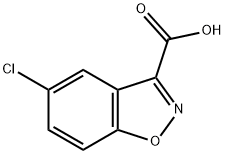 5-氯苯并[D]异噁唑-3-羧酸, 108805-37-4, 结构式