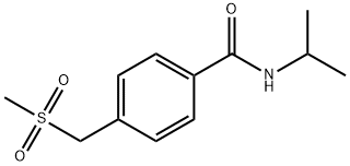 N-异丙基-4-((甲基磺酰基)甲基)苯甲酰胺 结构式