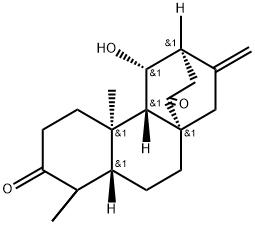 ent-11β-Hydroxyatis-16-ene-3,14-dione Structure