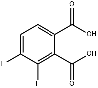 1,2-Benzenedicarboxylic acid, 3,4-difluoro- Struktur