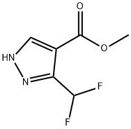 3-(二氟甲基)-1H-吡唑-4-羧酸甲酯 结构式