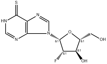 2'-Deoxy-2'-fluoro-6-thio-arabinoinosine Struktur