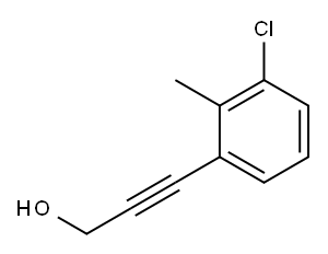 3-(3-氯-2-甲基苯基)丙-2-炔-1-醇 结构式