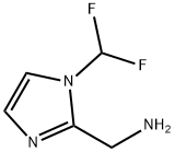 1-(二氟甲基)-1H-咪唑-2-基]甲胺 结构式