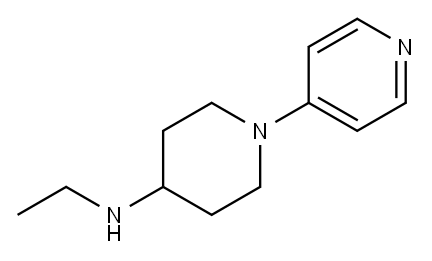 N-乙基-1-(吡啶-4-基)哌啶-4-胺 结构式