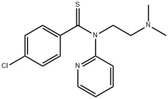 Benzenecarbothioamide, 4-chloro-N-[2-(dimethylamino)ethyl]-N-2-pyridinyl- 化学構造式