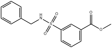 3-(N-苄基氨磺酰基)苯甲酸甲酯,1095324-87-0,结构式