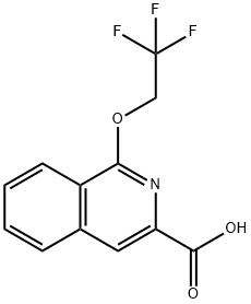 1-(2,2,2-Trifluoroethoxy)isoquinoline-3-carboxylic Acid Structure
