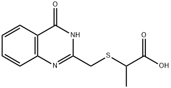 2-{[(4-氧代-3,4-二氢喹唑啉-2-基)甲基]硫烷基}丙酸, 1097090-23-7, 结构式