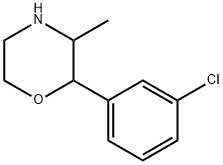 Morpholine, 2-(3-chlorophenyl)-3-methyl- Structure