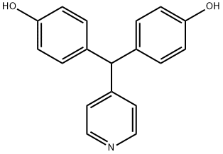 Phenol, 4,4'-(4-pyridinylmethylene)bis- 化学構造式