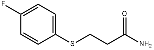 Propanamide, 3-[(4-fluorophenyl)thio]- 结构式