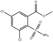 Methyl 3,5-Dichloro-2-sulfamoylbenzoate Struktur