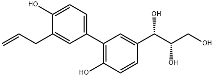 (1S,2S)-threo-Honokitriol Structure