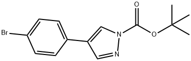 tert-Butyl 4-(4-bromophenyl)pyrazole-1-carboxylate Structure