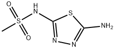 Methanesulfonamide, N-(5-amino-1,3,4-thiadiazol-2-yl)- Structure