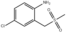 Benzenamine, 4-chloro-2-[(methylsulfonyl)methyl]- 结构式