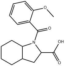 1H-Indole-2-carboxylic acid, octahydro-1-(2-methoxybenzoyl)- Structure