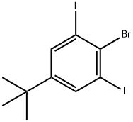 2-溴-5-(叔丁基)-1,3-二碘苯, 1104253-51-1, 结构式