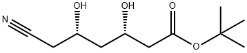 (3S,5S)-6-Cyano-3,5-dihydroxyhexanoic Acid 1,1-Dimethylethyl Ester, 1105067-92-2, 结构式