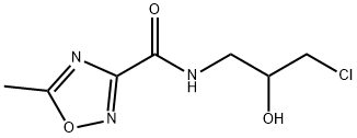 1,2,4-Oxadiazole-3-carboxamide, N-(3-chloro-2-hydroxypropyl)-5-methyl- Structure