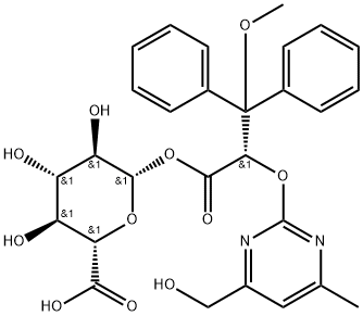 4-Hydroxymethyl Ambrisentan Acyl Glucuronide, 1106685-77-1, 结构式