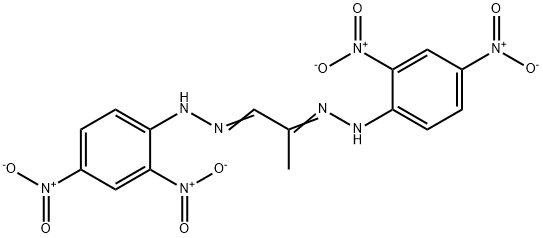 DI-2,4-DINITROPHENYLHYDRAZONEPYRUVALDEHYDE,1107-69-3,结构式