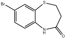 1,5-Benzothiazepin-4(5H)-one, 8-bromo-2,3-dihydro- Struktur