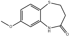 1,5-Benzothiazepin-4(5H)-one, 2,3-dihydro-7-methoxy- Structure