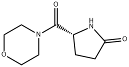 (R)-5-(MORPHOLINE-4-CARBONYL)PYRROLIDIN-2-ONE, N-(5-OXO-D-PROLYL) MORPHOLINE,110958-20-8,结构式