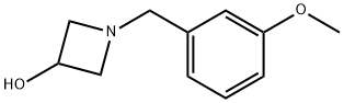 1-(3-甲氧基苄基)氮杂环丁烷-3-醇 结构式