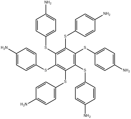 六(4-氨基苯巯基)苯,1111239-71-4,结构式