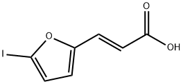 2-Propenoic acid, 3-(5-iodo-2-furanyl)-, (E)- (9CI) Structure