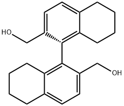 [1,1'-Binaphthalene]-2,2'-dimethanol, 5,5',6,6',7,7',8,8'-octahydro-, (1R)- Struktur